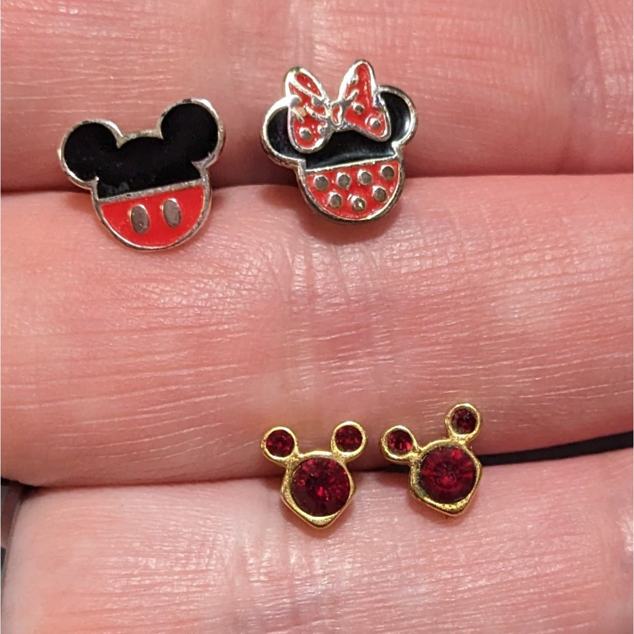 Mickey Mouse Earring Pairs (2 Pairs)