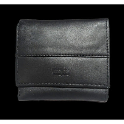 Levi's Black Trifold Leather Wallet