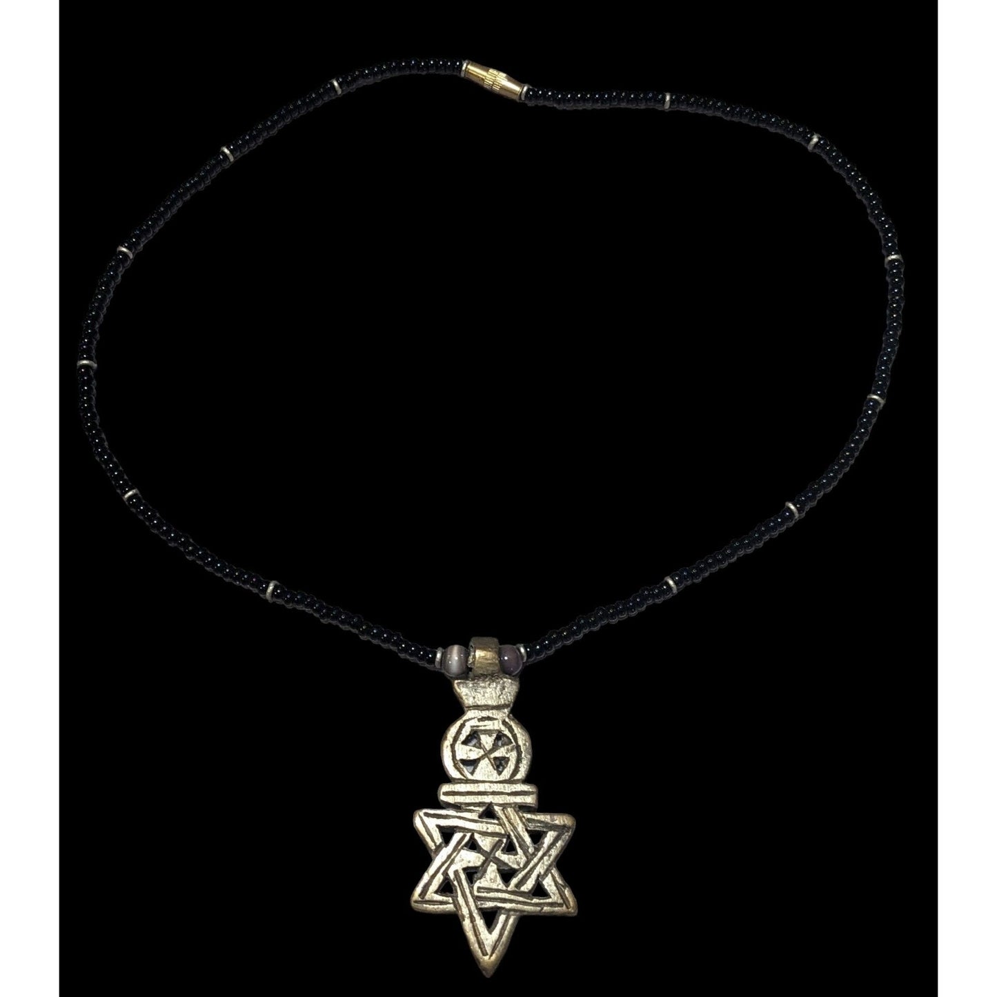 Vintage Ethiopian Star Of David Necklace