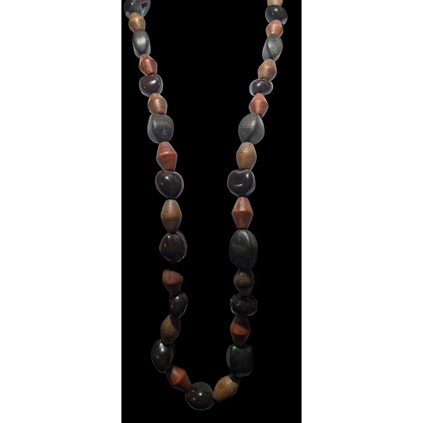 Chunky Wooden Beaded Necklace