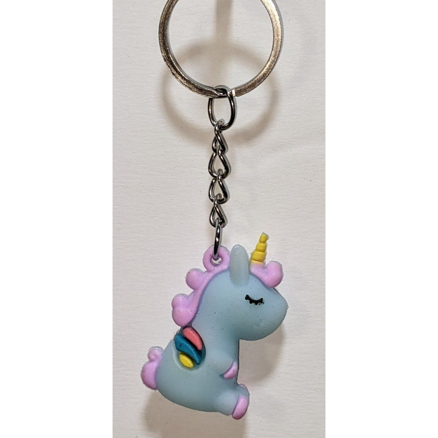 Baby Unicorn Keychain With Pastel Colors
