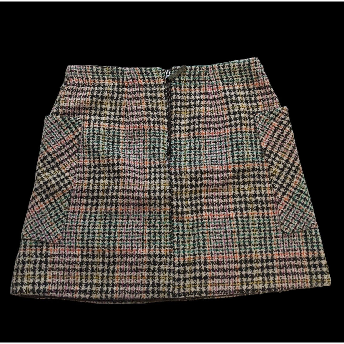 Maeve Anthropologie Wool Plaid Skirt