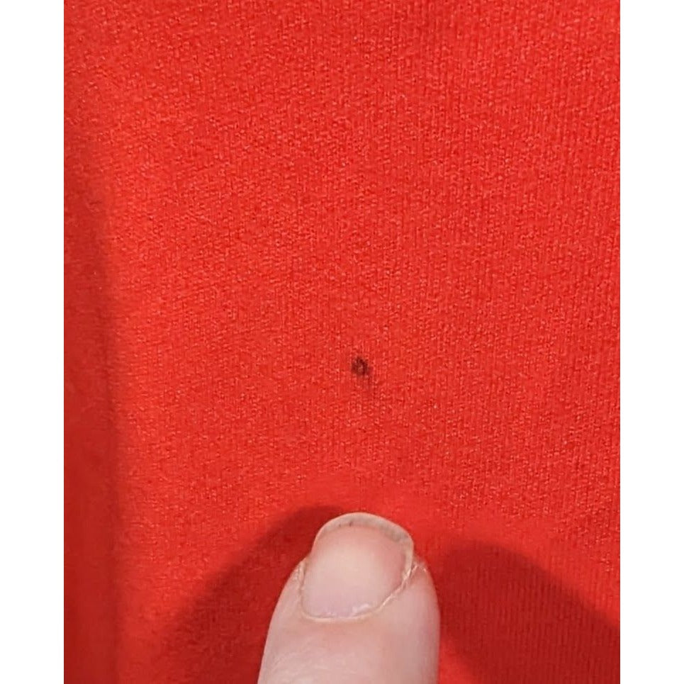 Vintage 70s Miss Shaheen Red And Black Gothic Tunic Size 12