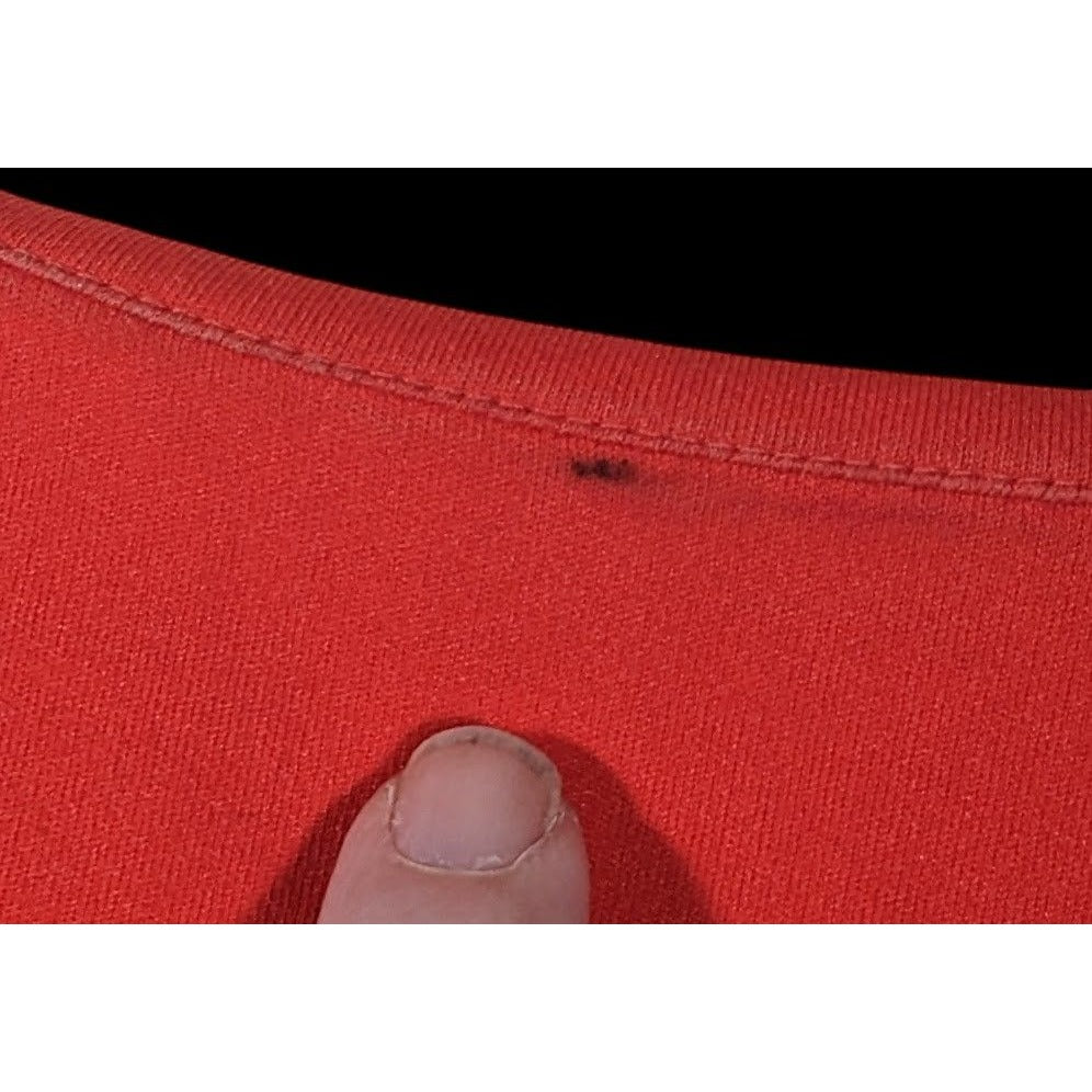 Vintage 70s Miss Shaheen Red And Black Gothic Tunic Size 12