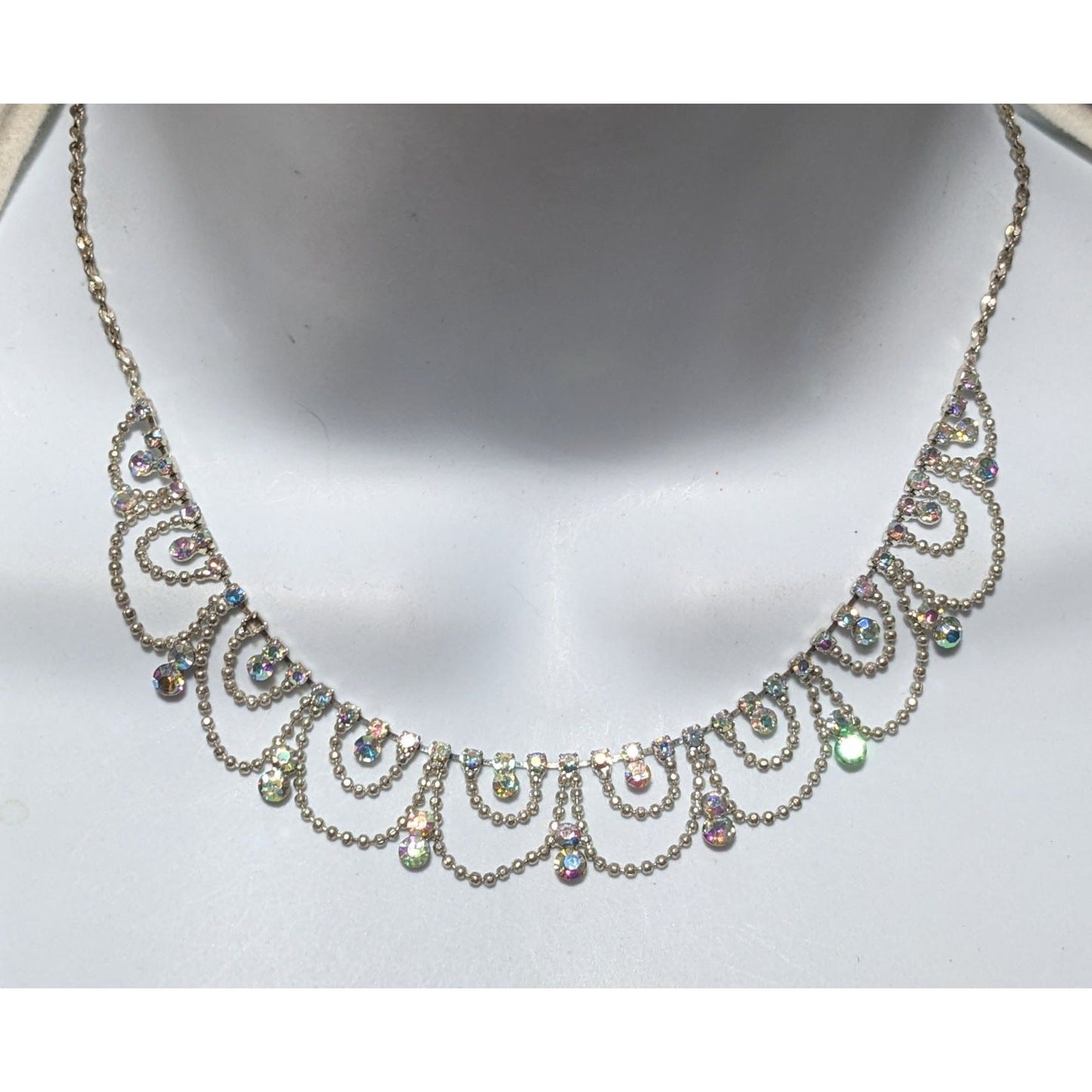 Glam Princess Rhinestone Chandelier Necklace