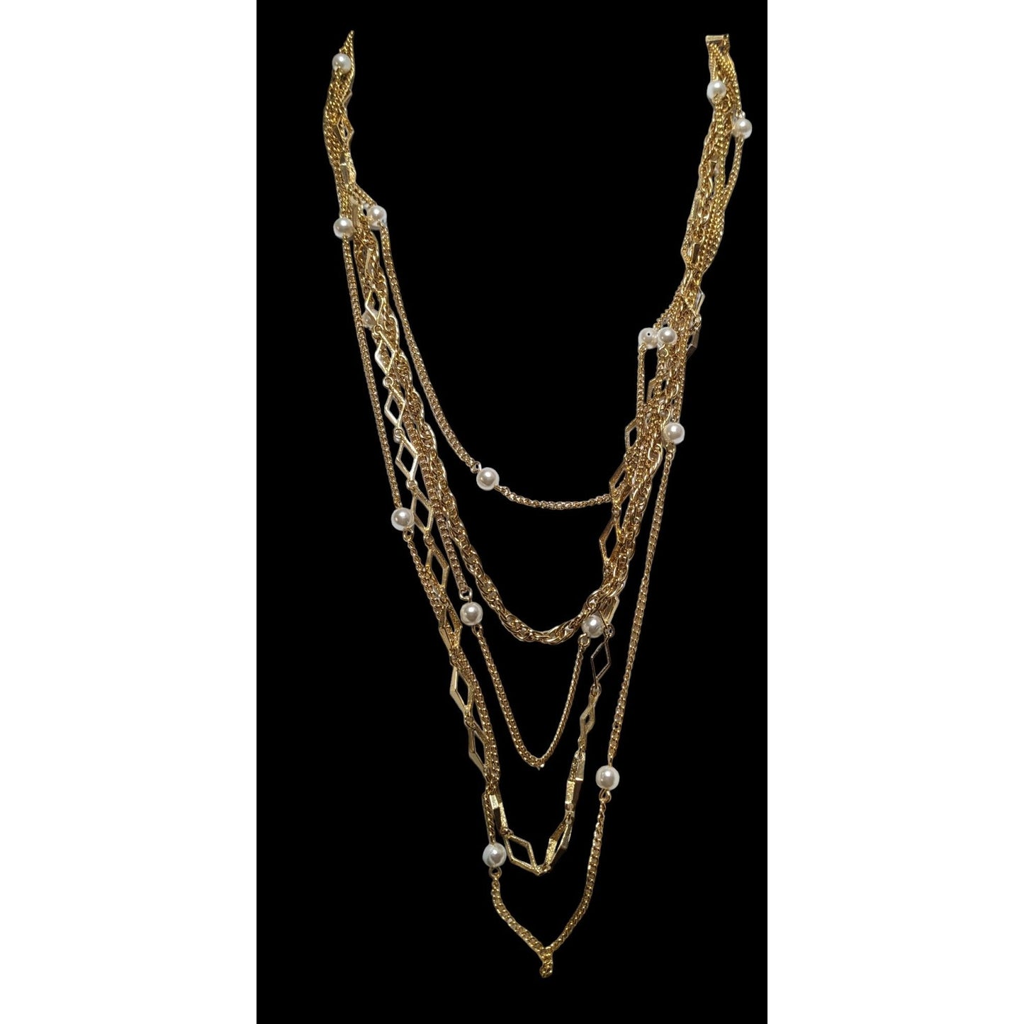 Something Special Gold Glam Multilayer Necklace