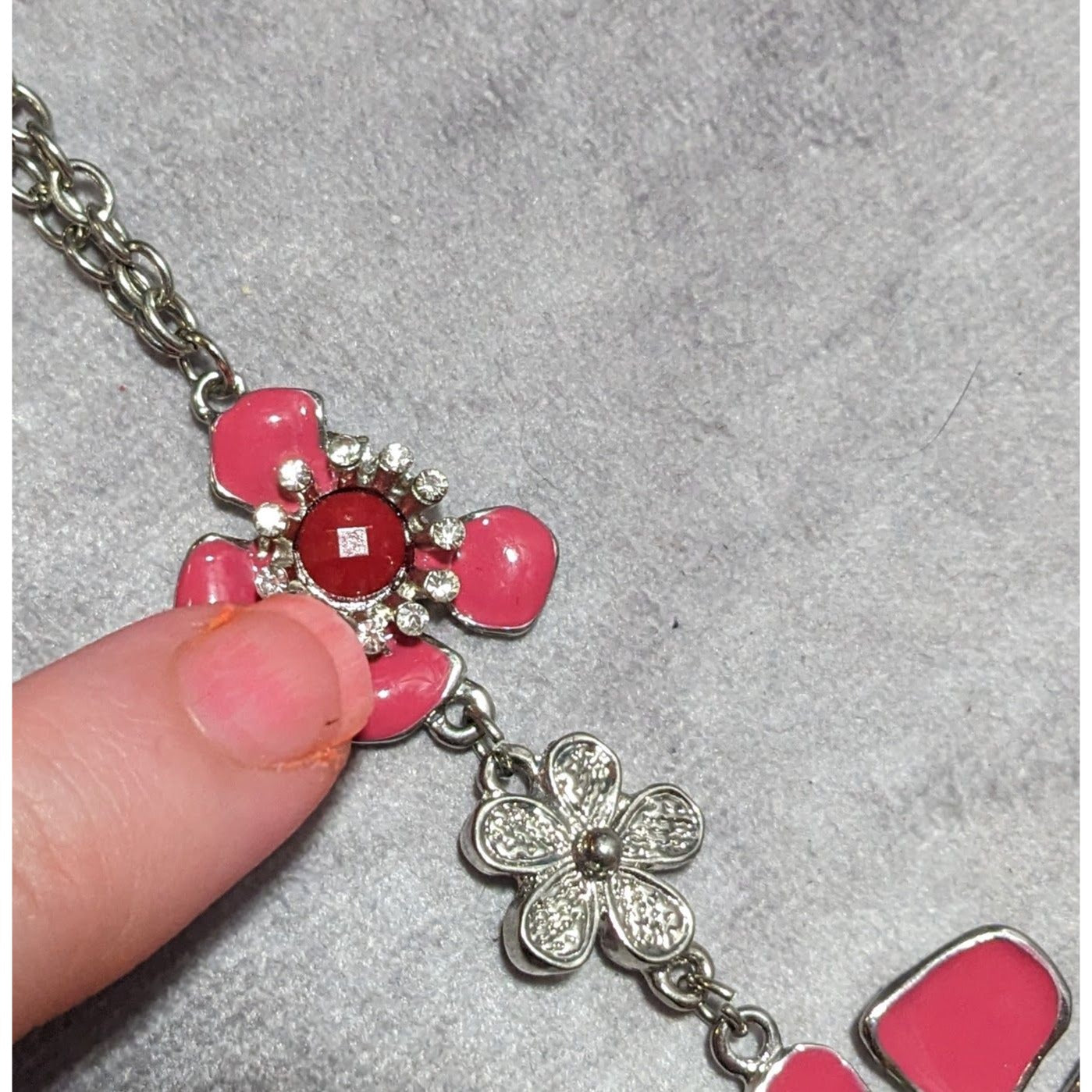 Retro Floral Chain Necklace