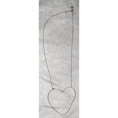 Stella & Dot Open Heart Pendant Necklace