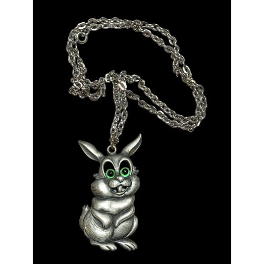 Vintage Jonette Jewelry Bunny Necklace
