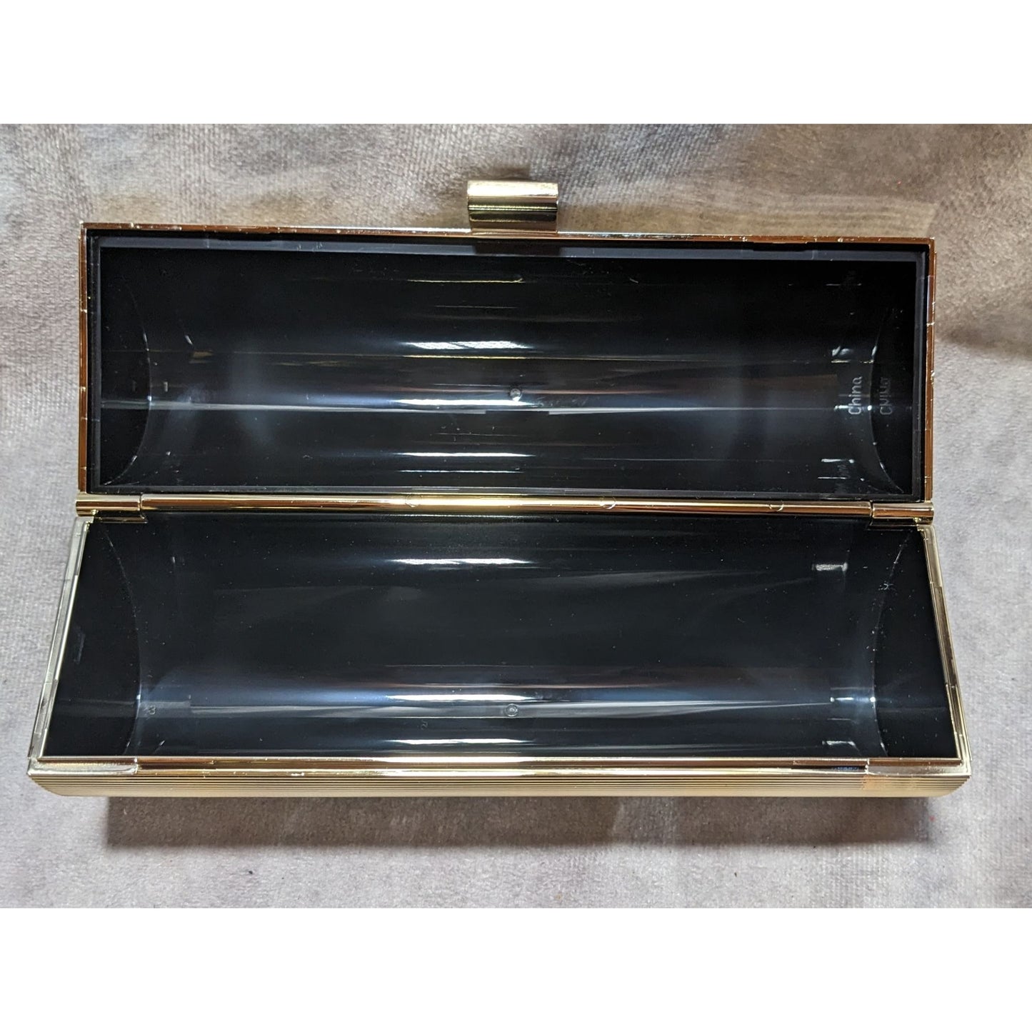 Vintage Gold Gemmed Clamshell Clutch