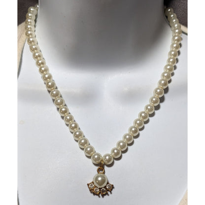 Vintage Regency Style Pearl Bridal Necklace