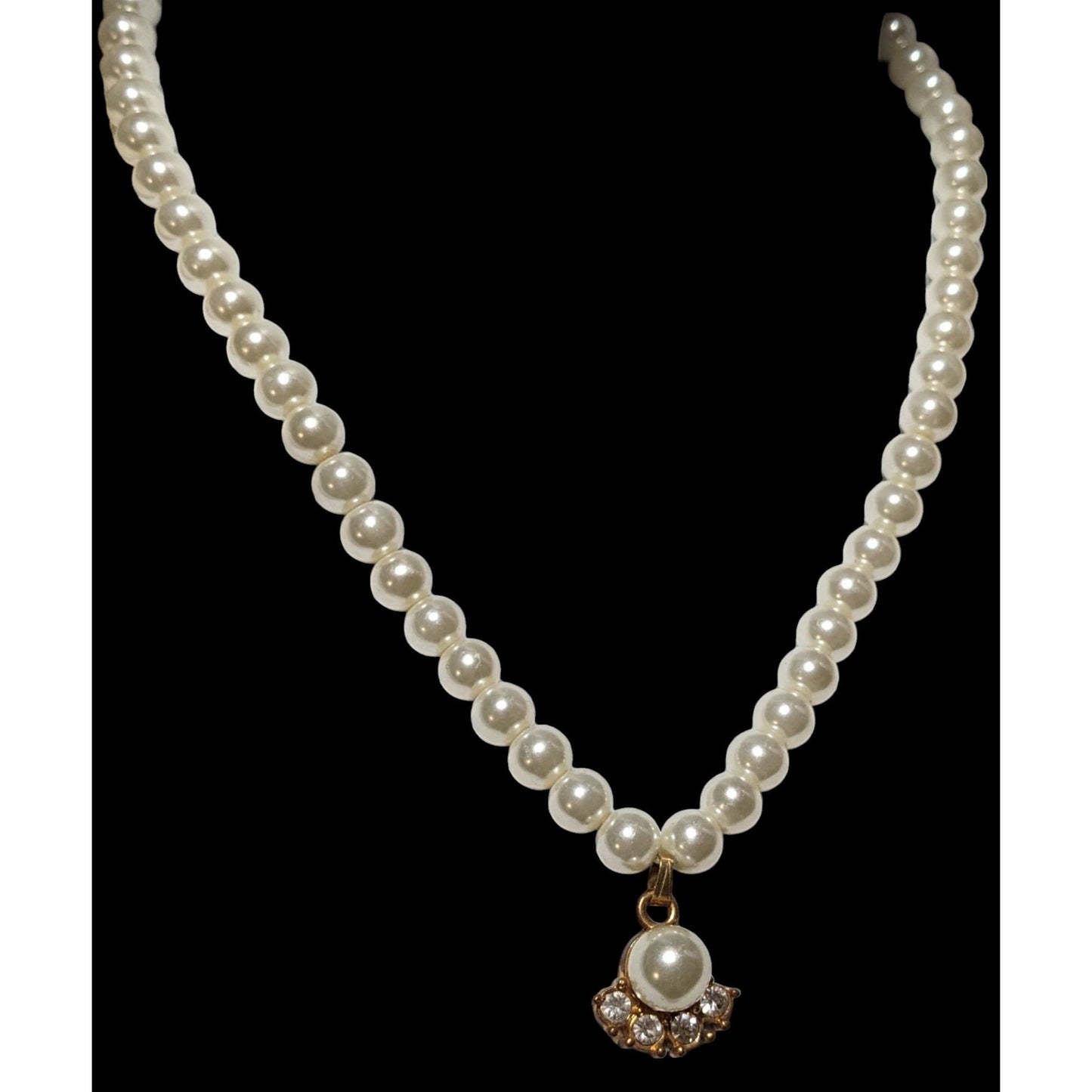 Vintage Regency Style Pearl Bridal Necklace