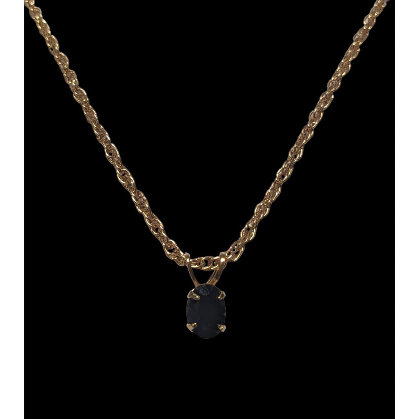 Minimalist Black And Gold Pendant Necklace