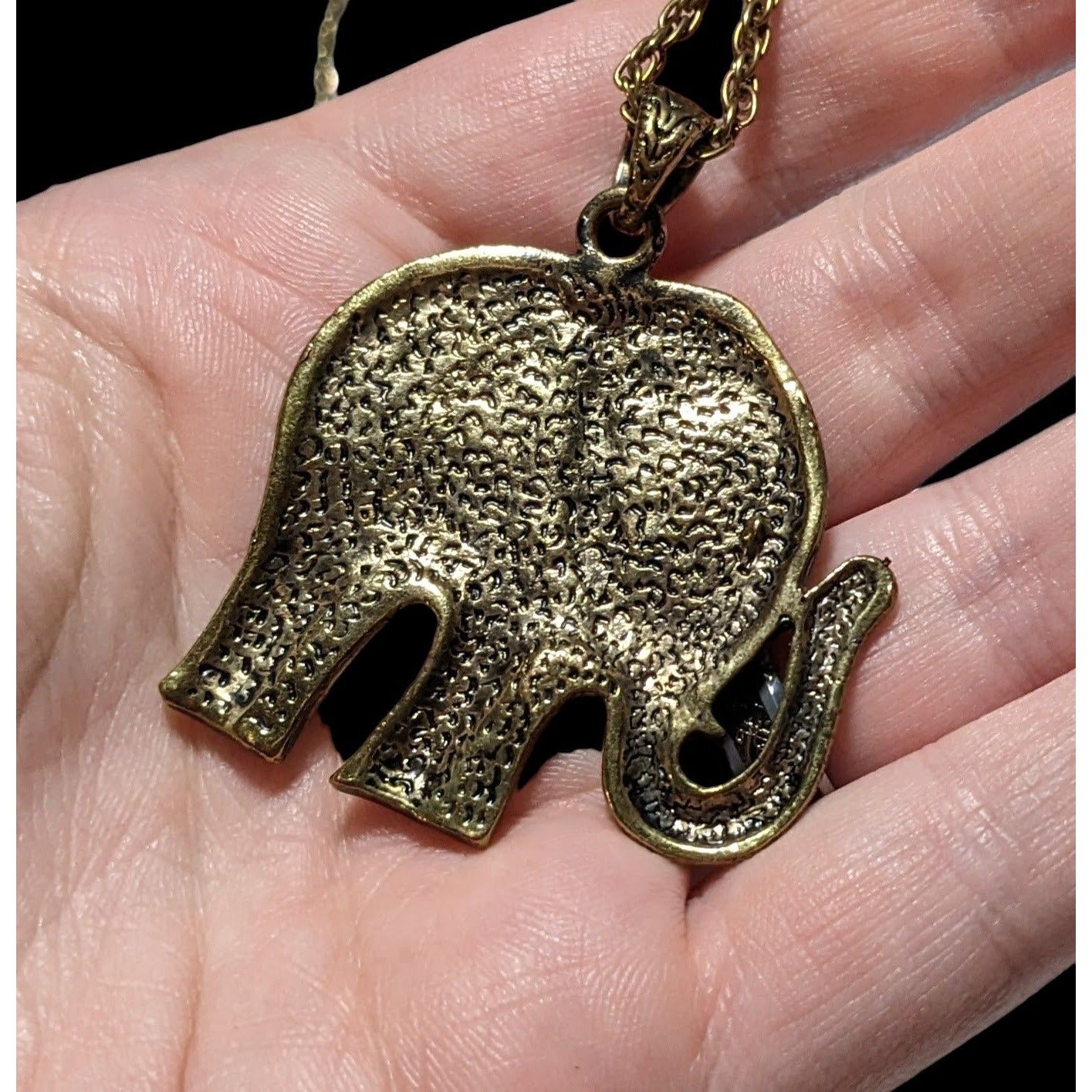 Gold Bohemian Elephant Neckalce