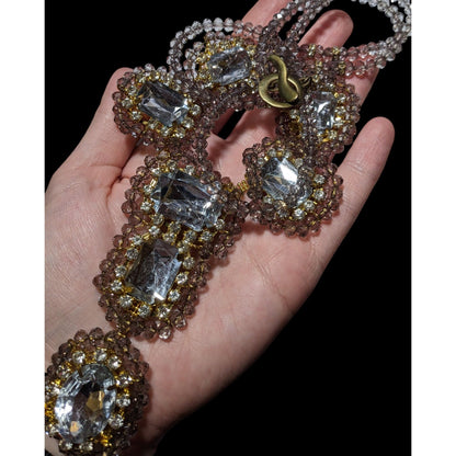 Vintage Glam Chunky Gemmed Statement Necklace