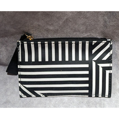 Vintage 90s Estee Lauder Striped Zipper Pouch