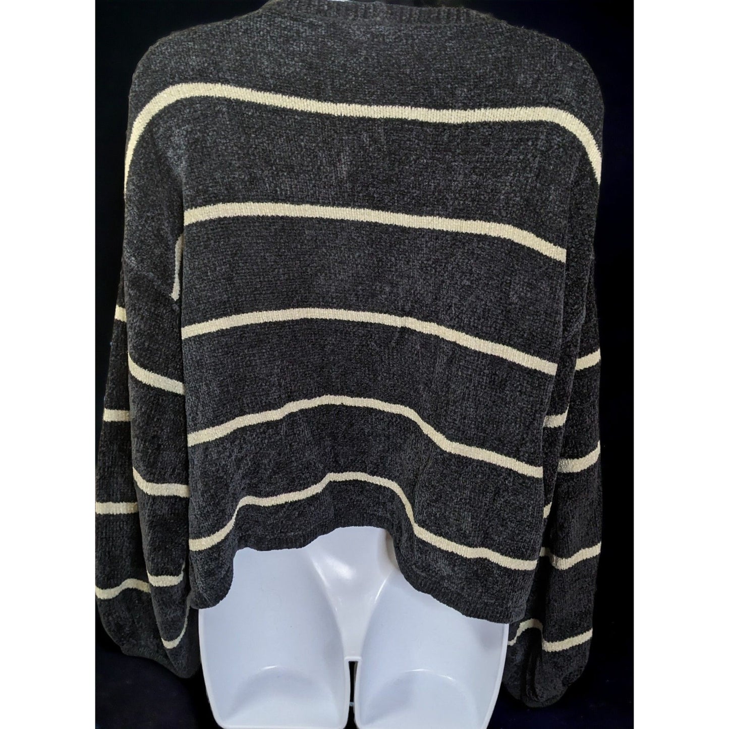 American Eagle Outfitters Striped Chenille Sweater