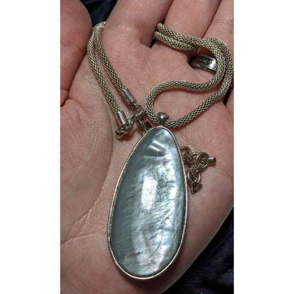 Silver Shell Pendant Necklace