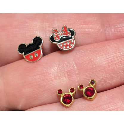 Mickey Mouse Earring Pairs (2 Pairs)