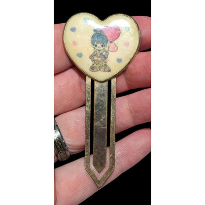 Vintage Precious Moments Heart Clown Bookmark