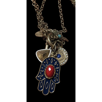 Alan West Vintage America Hamsa Charm Necklace