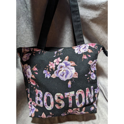 Robin Ruth Gothic Floral Boston Zipper Tote