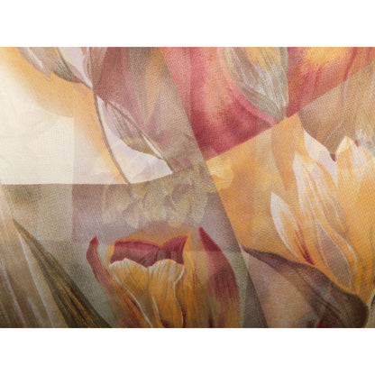 Sheer Floral Color Block Lightweight Scarf