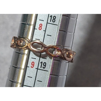 Open Link Rose Gold Tone Casual Fashion Ring Size 9