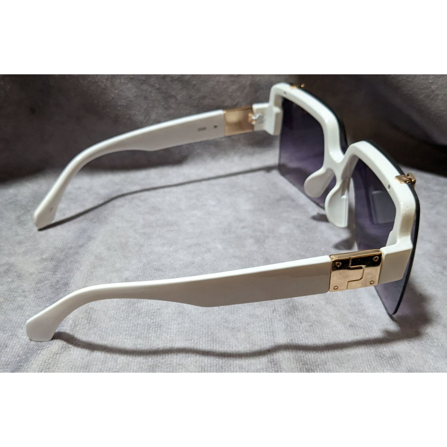 White And Purple Flip Up Sunglasses By NY Sunglasses