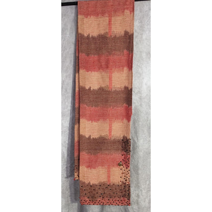 Nardas Handmade Ikat Scarf With Glass & Coconut Accents 100% Cotton 59"x8" Golden Shell Awardee Philippines
