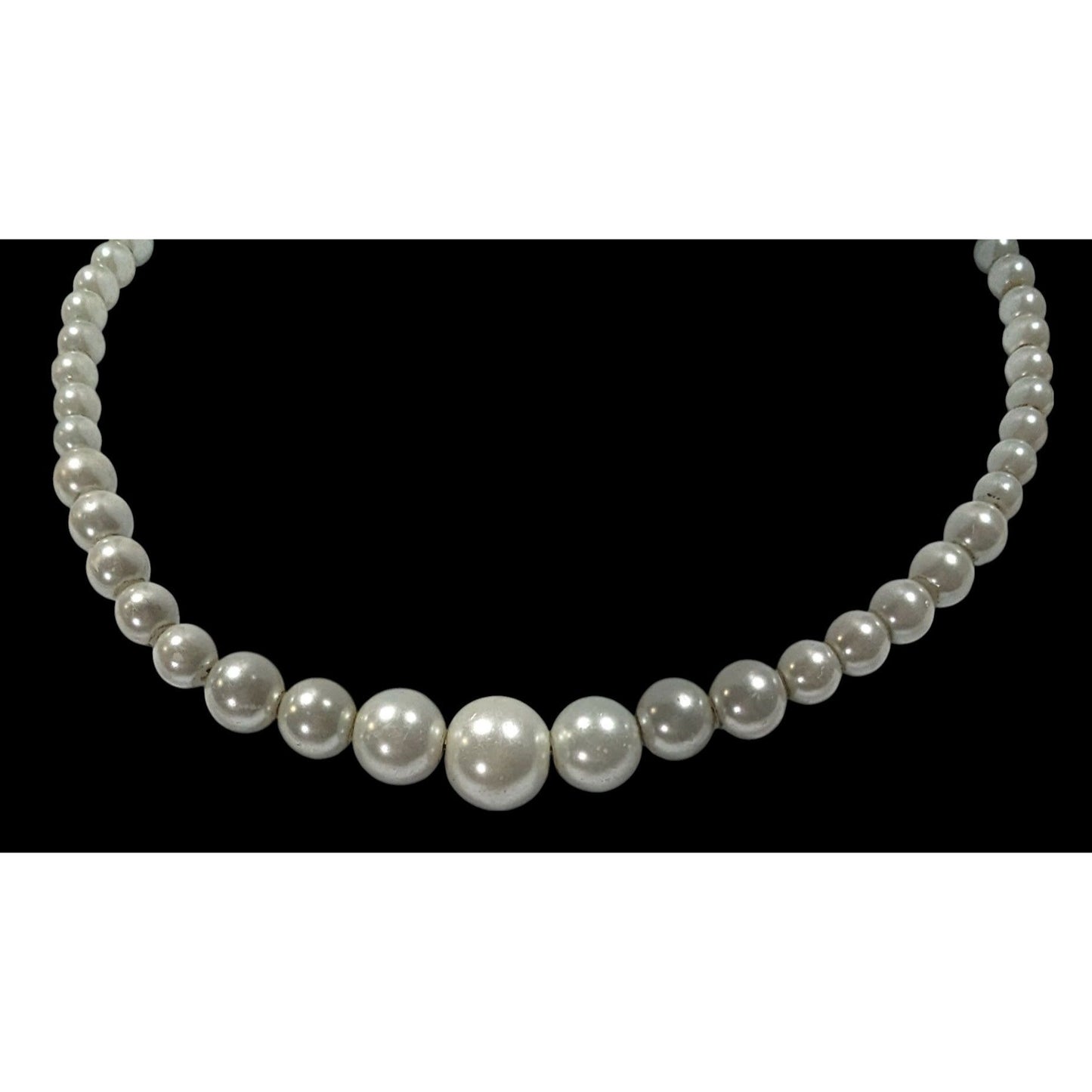 Elegant Bridal Faux Pearl Beaded Coil Necklace
