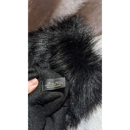 Donna Sayler's Fabulous Furs Black Fur Legwarmers