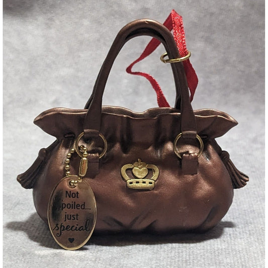 Hallmark 2009 Brown And Gold Purse Ornament