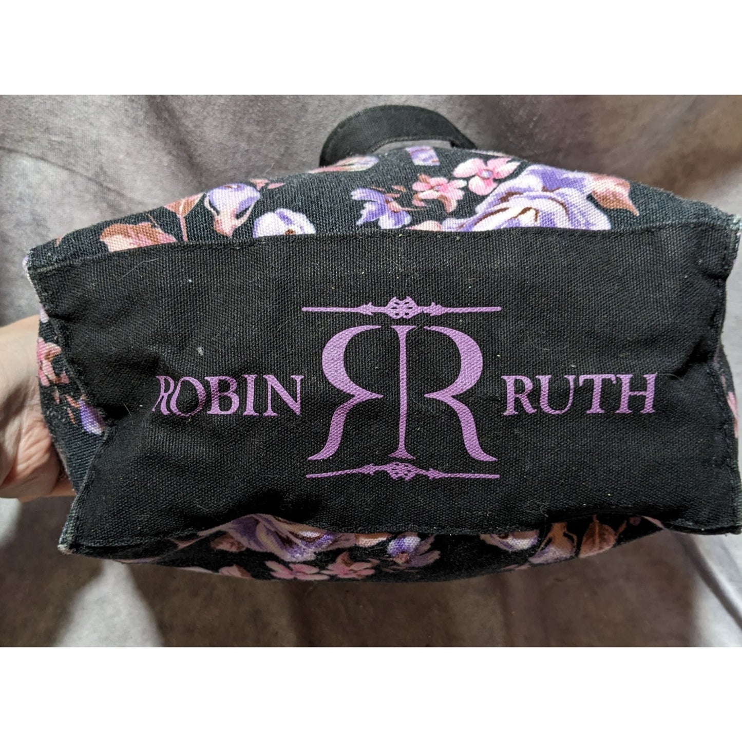 Robin Ruth Gothic Floral Boston Zipper Tote