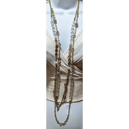 Y2K Gold Glam Multilayer Necklace