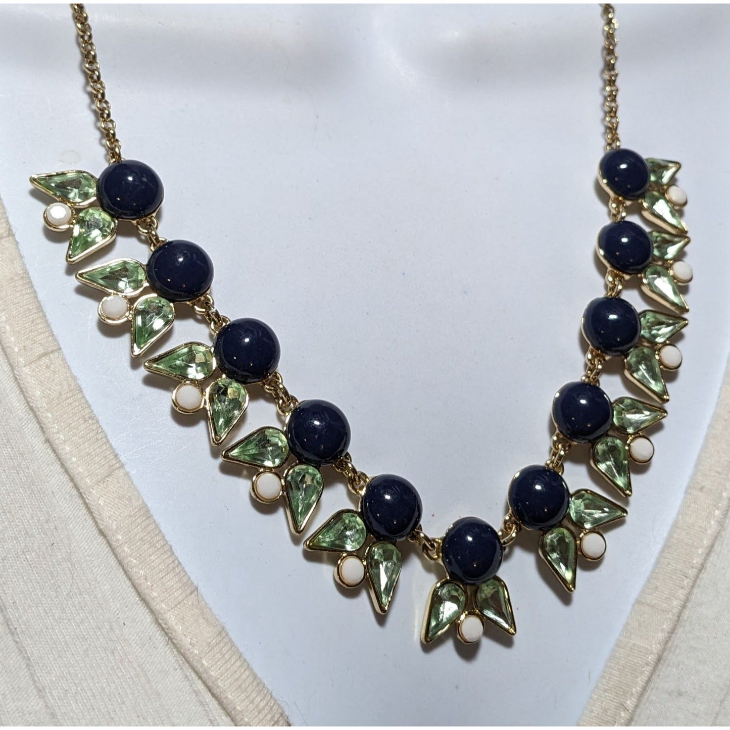 J.Crew Floral Gemmed Necklace