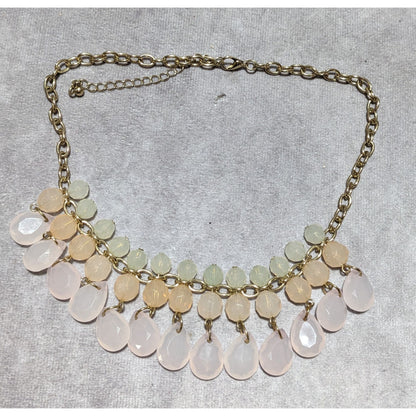 Pastel Gem Bib Necklace