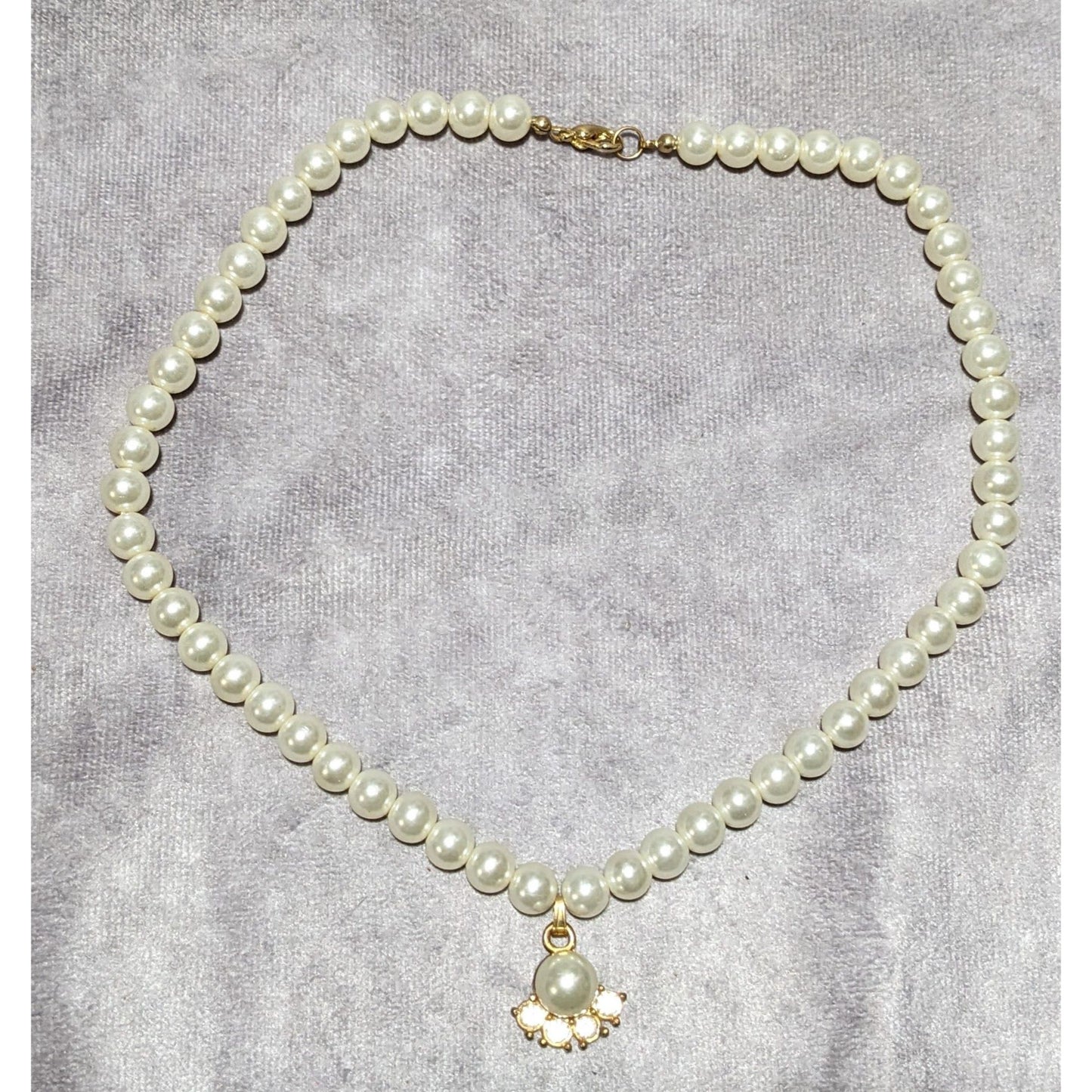 Vintage Regency Style Pearl Bridal Necklace