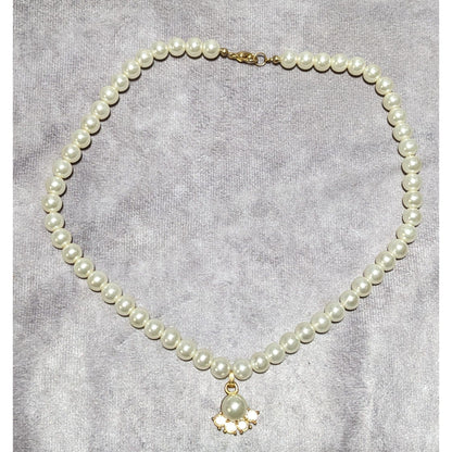 Vintage Regency Style Pearl Bridal Necklace