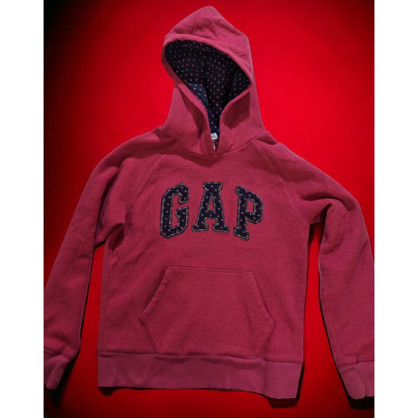 Gap Pink Polka Dot Hoodie