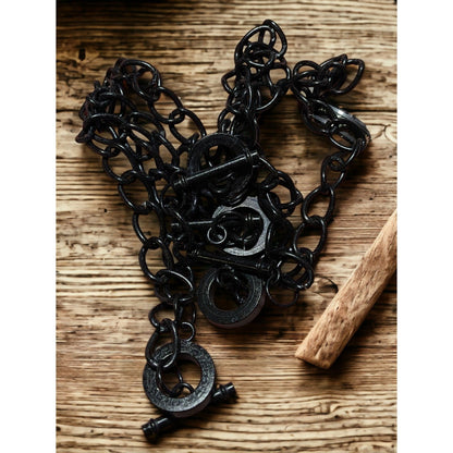 Black Toggle Chain Necklace