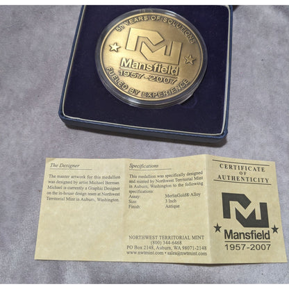 Mansfield Georgia 50th Anniversary Medallion