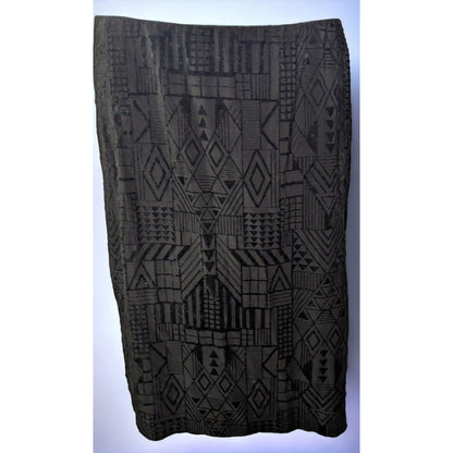 Sans Souci Gothic Geometric Burnt Velvet Skirt