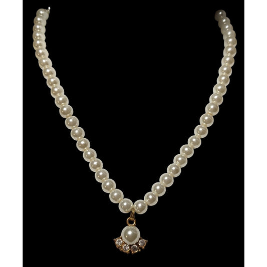 Vintage Regency Style Pearl Bridal Necklace