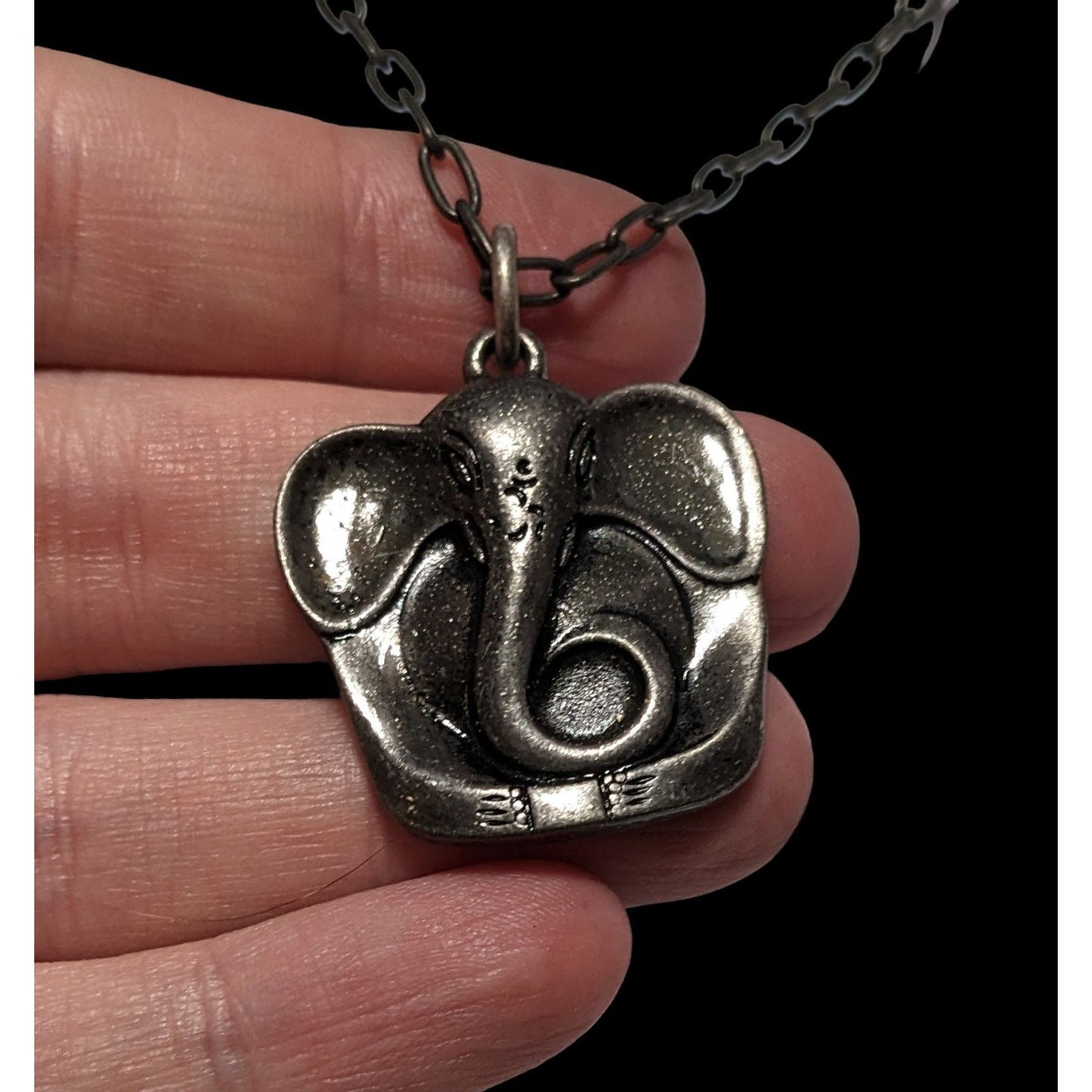 Axcess Liz Claiborne Silver Elephant Necklace