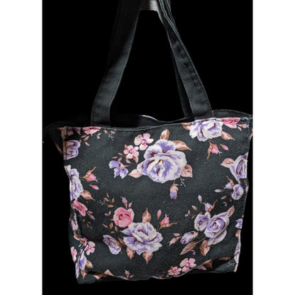 Robin Ruth Gothic Floral Boston Zipper Tote