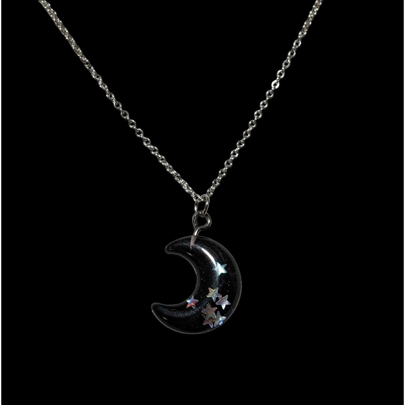 Gothic Witchy Moon Neckalce