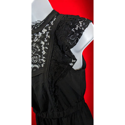 H&M Lace Front Black Dress