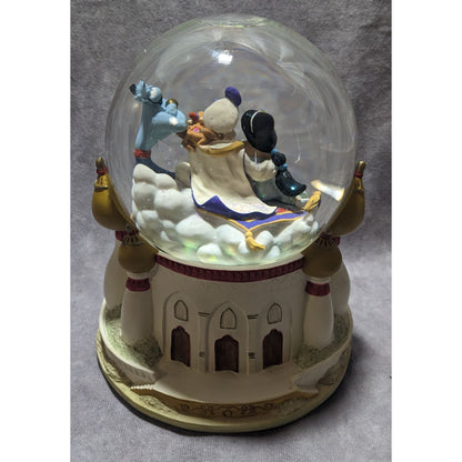 Vintage Aladdin Music Box Snow Globe