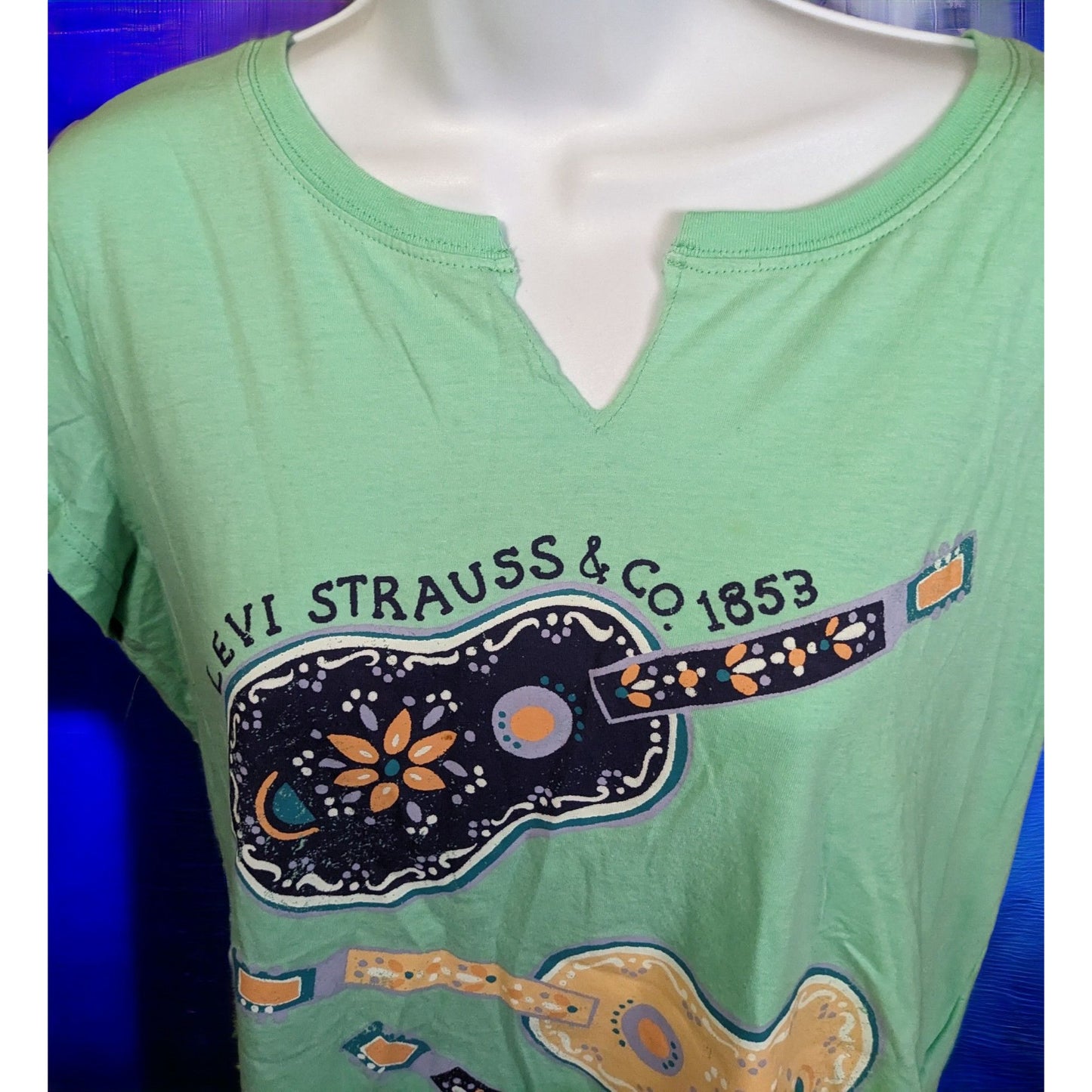 Levi Strauss Green Guitar Shirt